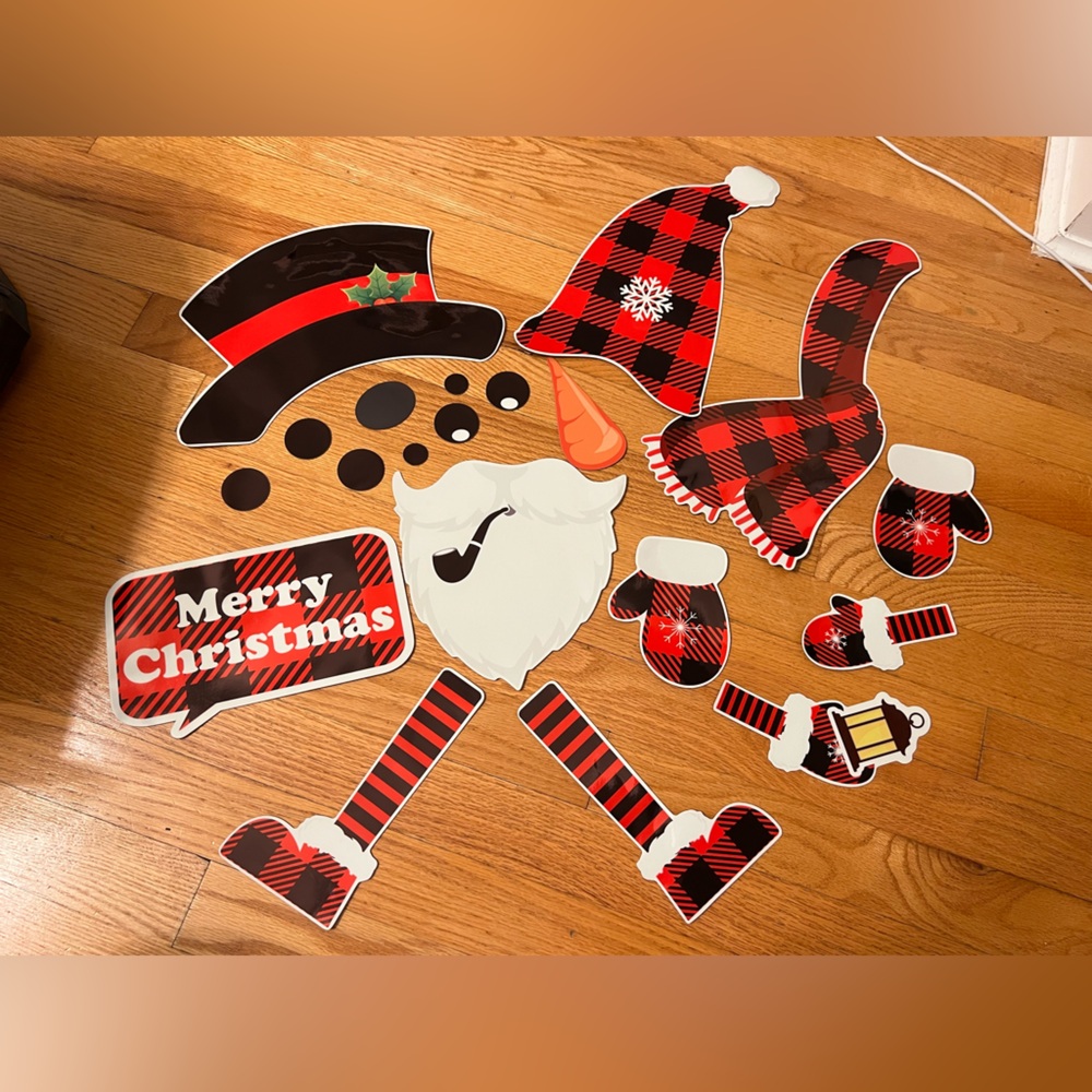 Christmas Snowman Decoration magnets Set